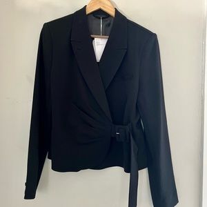 & Other Stories Black Belted Blazer Jacket Size Size 12 NEW